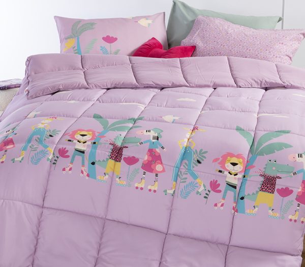 ΠΑΙΔΙΚΟ ΠΑΠΛΩΜΑ ΜΟΝΟ ROLLER FRIENDS 160X220 NEF-NEF HOMEWARE LILAC - Image 3
