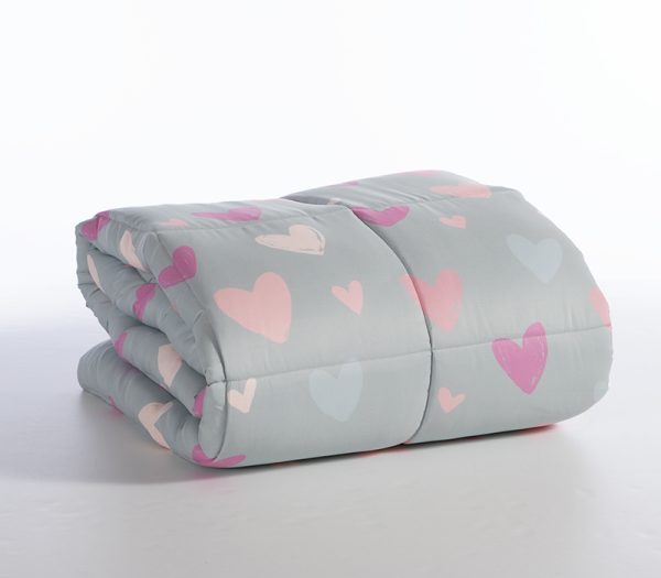 ΠΑΙΔΙΚΟ ΠΑΠΛΩΜΑ ΜΟΝΟ HEARTS ATTACK 160X220 NEF-NEF HOMEWARE PINK - Image 3