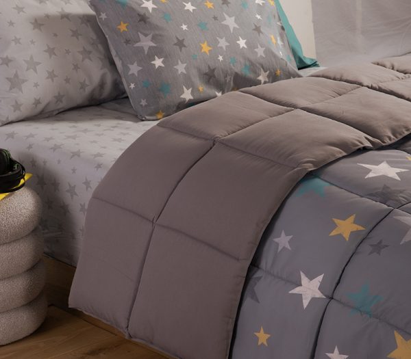 ΠΑΙΔΙΚΟ ΠΑΠΛΩΜΑ ΜΟΝΟ STARS ABOVE 160X220 NEF-NEF HOMEWARE SILVER - Image 2