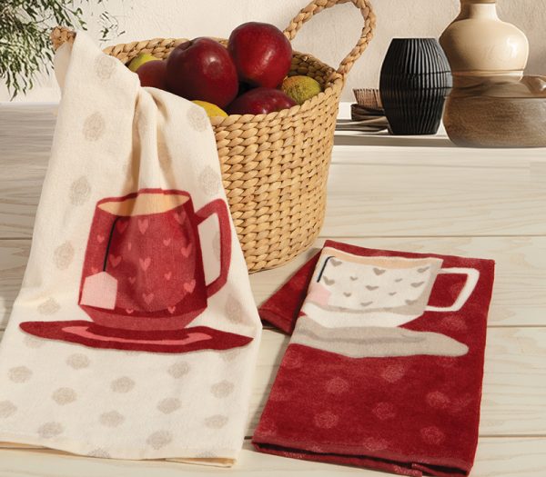 ΠΟΤΗΡΟΠΑΝΟ ΒΕΛΟΥΤΕ CUP OF TEA 40Χ60 NEF-NEF HOMEWARE BORDO - Image 2