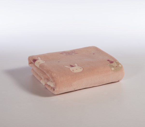 ΒΡΕΦΙΚΗ ΚΟΥΒΕΡΤΑ FLEECE ΑΓΚΑΛΙΑΣ SPECIAL PARTY 75X110 NEF-NEF HOMEWARE PINK - Image 5