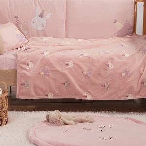 ΒΡΕΦΙΚΗ ΚΟΥΒΕΡΤΑ FLEECE ΚΟΥΝΙΑΣ SPECIAL PARTY 110X150 NEF-NEF HOMEWARE PINK