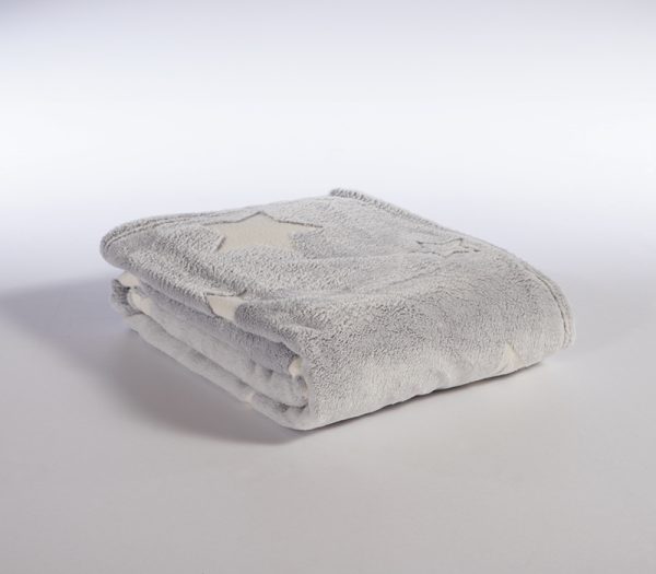 ΒΡΕΦΙΚΗ ΚΟΥΒΕΡΤΑ ΚΟΥΝΙΑΣ STARLIGHT 110X150 NEF-NEF HOMEWARE GREY