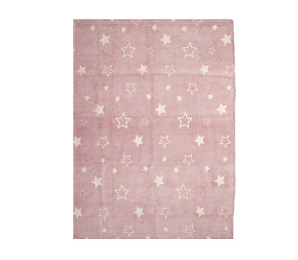ΠΑΙΔΙΚΗ ΚΟΥΒΕΡΤΑ ΜΟΝΗ STARLIGHT 160X220 NEF-NEF HOMEWARE PINK - Image 6