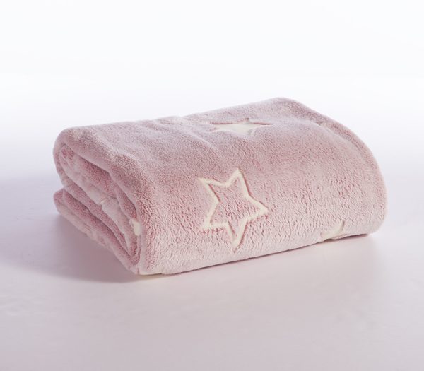 ΠΑΙΔΙΚΗ ΚΟΥΒΕΡΤΑ ΜΟΝΗ STARLIGHT 160X220 NEF-NEF HOMEWARE PINK - Image 4