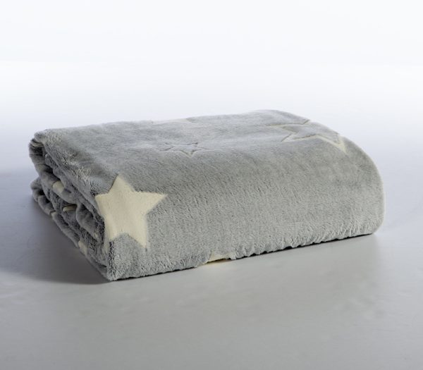 ΠΑΙΔΙΚΗ ΚΟΥΒΕΡΤΑ ΜΟΝΗ STARLIGHT 160X220 NEF-NEF HOMEWARE GREY - Image 3