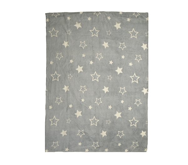 ΠΑΙΔΙΚΗ ΚΟΥΒΕΡΤΑ ΜΟΝΗ STARLIGHT 160X220 NEF-NEF HOMEWARE GREY - Image 5
