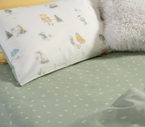 ΠΑΙΔΙΚΟ ΣΕΤ ΣΕΝΤΟΝΙΑ 3ΤΜΧ ΜΟΝΑ WOODLAND PARTY  2X(170X260)-1X(52X72) NEF-NEF HOMEWARE ECRU - Image 3