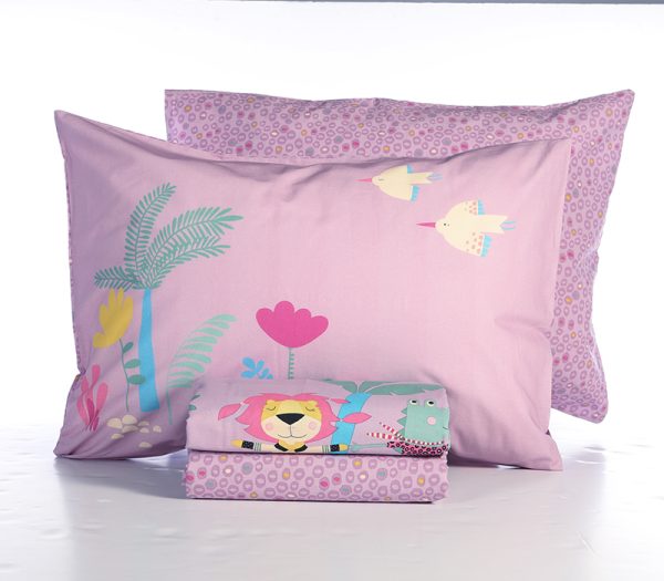 ΠΑΙΔΙΚΟ ΣΕΤ ΣΕΝΤΟΝΙΑ 3ΤΜΧ ΜΟΝΑ ROLLER FRIENDS  2X(170X260)-1X(52X72) NEF-NEF HOMEWARE PURPLE - Image 4