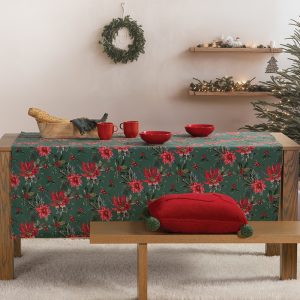 ΧΡΙΣΤΟΥΓΕΝΝΙΑΤΙΚΟ ΤΡΑΠΕΖΟΜΑΝΤΗΛΟ MISTLETOE 140X240 NEF-NEF HOMEWARE GREEN ΧΡΙΣΤΟΥΓΕΝΝΙΑΤΙΚΟ ΤΡΑΠΕΖΟΜΑΝΤΗΛΟ MISTLETOE 140X240 NEF-NEF HOMEWARE GREEN