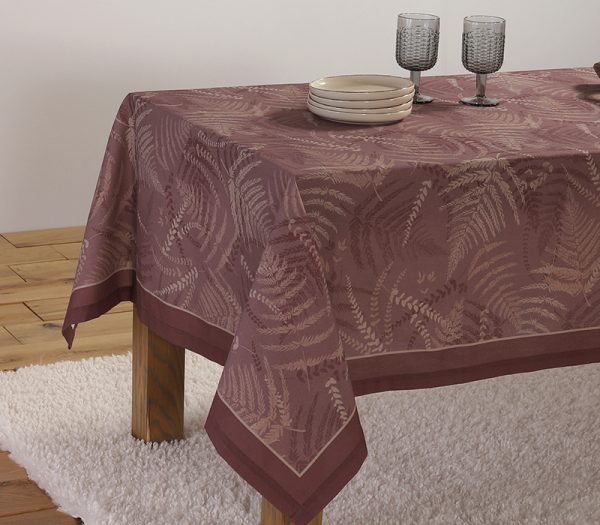 ΤΡΑΠΕΖΟΜΑΝΤΗΛΟ FERN 140X140 NEF-NEF HOMEWARE BORDO - Image 2
