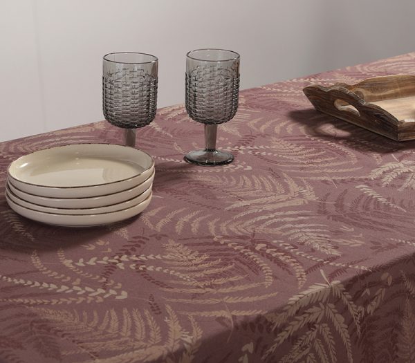 ΤΡΑΠΕΖΟΜΑΝΤΗΛΟ FERN 140X140 NEF-NEF HOMEWARE BORDO - Image 4