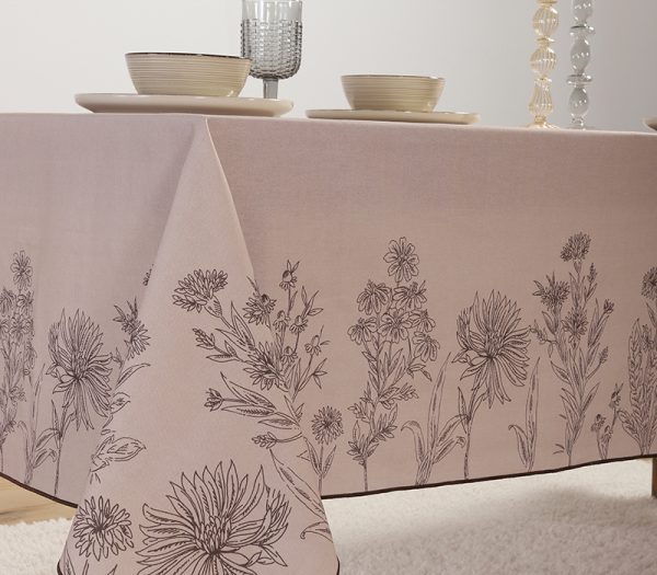 ΤΡΑΠΕΖΟΜΑΝΤΗΛΟ KERKYNIA 140X180 NEF-NEF HOMEWARE BROWN - Image 2