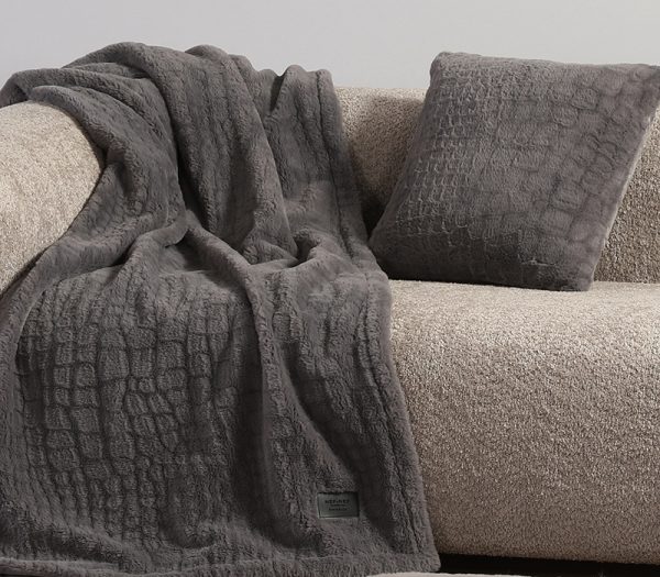 ΔΙΑΚΟΣΜΗΤΙΚΟ ΜΑΞΙΛΑΡΙ MENTOR 45X45 NEF-NEF HOMEWARE GREY - Image 3