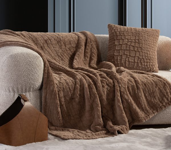 ΔΙΑΚΟΣΜΗΤΙΚΟ ΜΑΞΙΛΑΡΙ MENTOR 45X45 NEF-NEF HOMEWARE MOCCA - Image 2