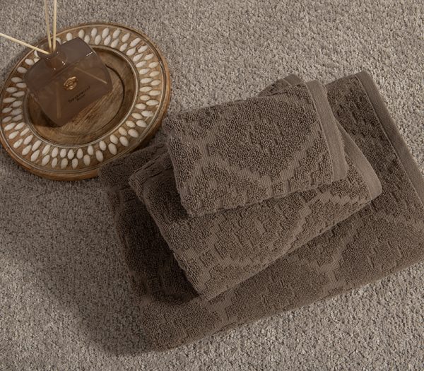 ΠΕΤΣΕΤΑ ΠΡΟΣΩΠΟΥ ROMIAN 50Χ90 NEF-NEF HOMEWARE MOCCA - Image 2