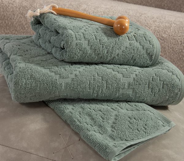 ΠΕΤΣΕΤΑ ΠΡΟΣΩΠΟΥ ROMIAN 50Χ90 NEF-NEF HOMEWARE GREEN - Image 2