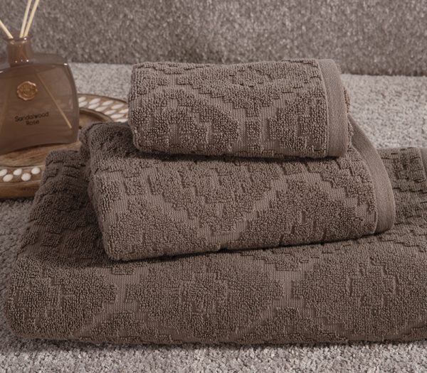 ΠΕΤΣΕΤΑ ΠΡΟΣΩΠΟΥ ROMIAN 50Χ90 NEF-NEF HOMEWARE MOCCA - Image 3