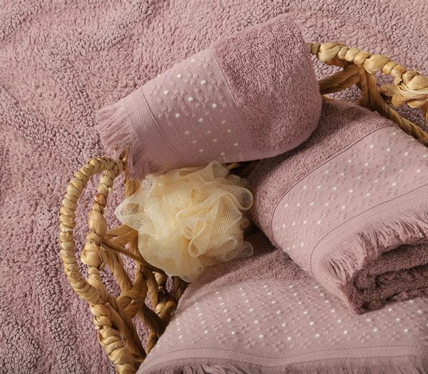 ΠΕΤΣΕΤΑ ΧΕΡΙΩΝ ZASMEN 30X50 NEF-NEF HOMEWARE MAUVE - Image 2
