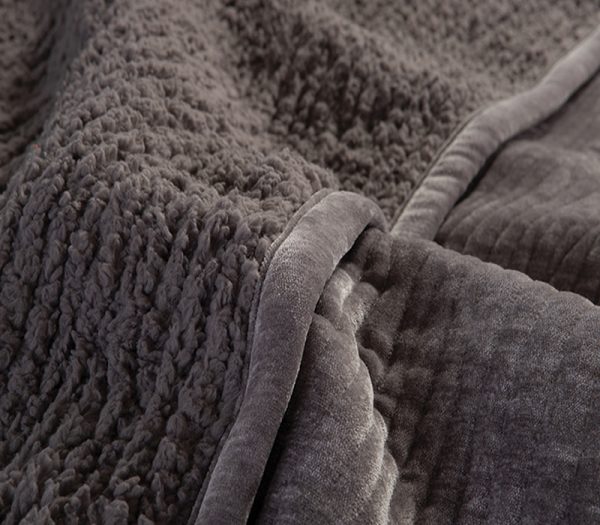 ΚΟΥΒΕΡΛΙ ΥΠΕΡΔΙΠΛΟ ELEMENTS-BRAVE 230X240 NEF-NEF HOMEWARE GREY - Image 2