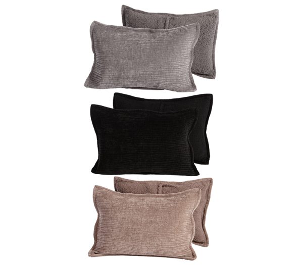 ΜΑΞΙΛΑΡΟΘΗΚΗ ELEMENTS-BRAVE ΣΕΤ 2 ΤΜΧ 52Χ72 NEF-NEF HOMEWARE GREY - Image 3