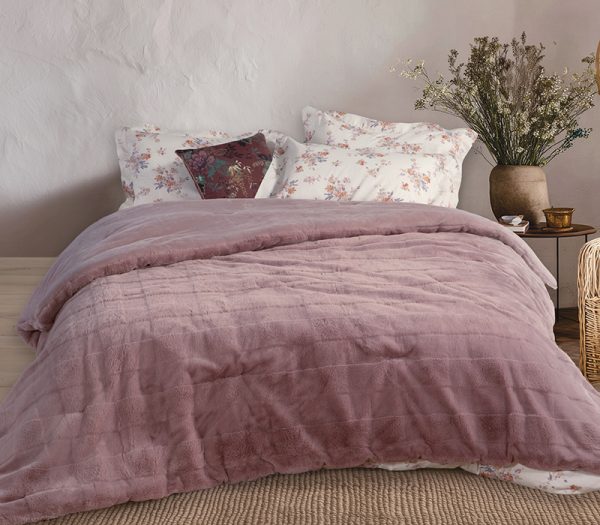 ΚΟΥΒΕΡΤΟΠΑΠΛΩΜΑ ΥΠΕΡΔΙΠΛΟ WANE 220Χ240 NEF-NEF HOMEWARE MAUVE