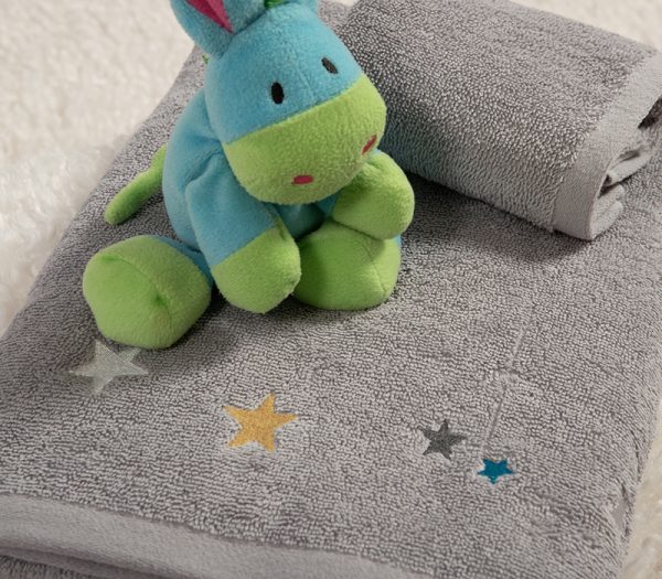 ΠΑΙΔΙΚΕΣ ΠΕΤΣΕΤΕΣ ΣΕΤ 2TMX STARS ABOVE 30X50+70X140 NEF-NEF HOMEWARE GREY - Image 2