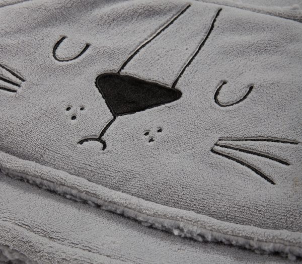 ΠΑΙΔΙΚΟ ΠΟΝΤΣΟ SLEEPING LION Νο 06-08 NEF-NEF HOMEWARE GREY - Image 5