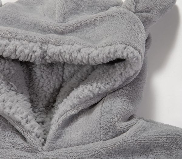 ΠΑΙΔΙΚΟ ΠΟΝΤΣΟ SLEEPING LION Νο 06-08 NEF-NEF HOMEWARE GREY - Image 3