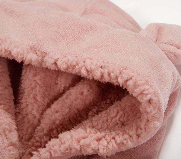 ΠΑΙΔΙΚΟ ΠΟΝΤΣΟ SMILING CAT Νο 06-08 NEF-NEF HOMEWARE PINK - Image 3