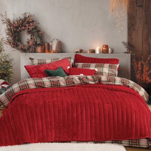 ΚΟΥΒΕΡΤΟΠΑΠΛΩΜΑ ΥΠΕΡΔΙΠΛΟ SWEET CHRISTMAS 240X220 NEF-NEF HOMEWARE RED ΚΟΥΒΕΡΤΟΠΑΠΛΩΜΑ ΥΠΕΡΔΙΠΛΟ SWEET CHRISTMAS 240X220 NEF-NEF HOMEWARE RED
