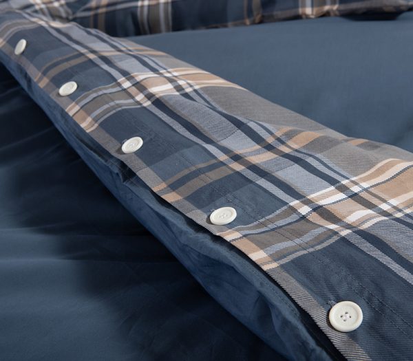 ΣΕΤ ΠΑΠΛΩΜΑΤΟΘΗΚΗ 3ΤΜΧ ΥΠΕΡΔΙΠΛΗ NAUTICA NAU SURFACE 1X(240X220)+2X(52X72) NEF-NEF HOMEWARE DENIM - Image 4