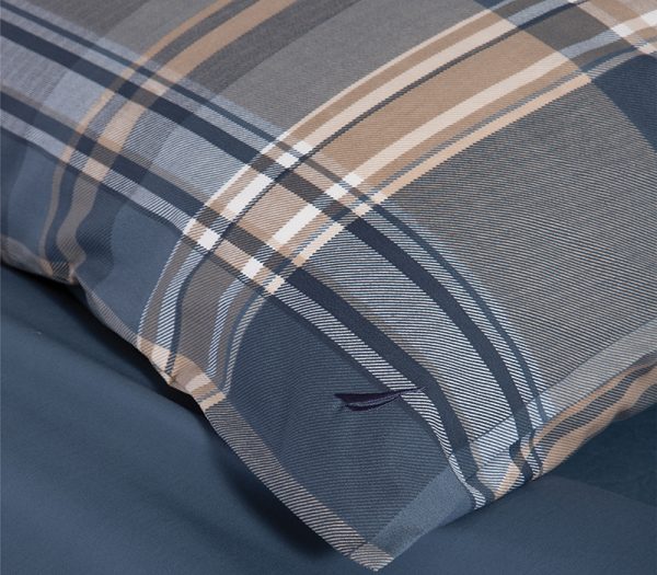ΣΕΤ ΠΑΠΛΩΜΑΤΟΘΗΚΗ 3ΤΜΧ ΥΠΕΡΔΙΠΛΗ NAUTICA NAU SURFACE 1X(240X220)+2X(52X72) NEF-NEF HOMEWARE DENIM - Image 3