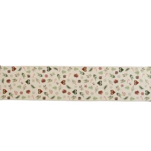 ΧΡΙΣΤΟΥΓΕΝΝΙΑΤΙΚΗ ΤΡΑΒΕΡΣΑ WHITE CHRISTMAS 33X150 NEF-NEF HOMEWARE ECRU