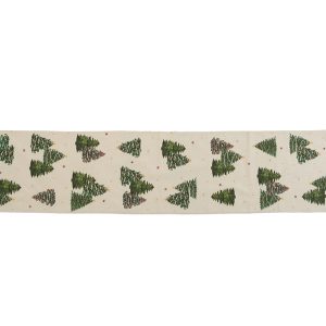 ΧΡΙΣΤΟΥΓΕΝΝΙΑΤΙΚΗ ΤΡΑΒΕΡΣΑ HAPPY HOLIDAY 33X150 NEF-NEF HOMEWARE BEIGE