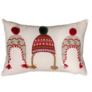 ΧΡΙΣΤΟΥΓΕΝΝΙΑΤΙΚΟ ΔΙΑΚΟΣΜΗΤΙΚΟ ΜΑΞΙΛΑΡΙ WHITE CHRISTMAS 30X45 NEF-NEF HOMEWARE ECRU