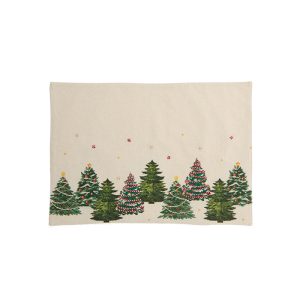 ΧΡΙΣΤΟΥΓΕΝΝΙΑΤΙΚΟ ΣΟΥΠΛΑ HAPPY HOLIDAY 33Χ48 NEF-NEF HOMEWARE BEIGE