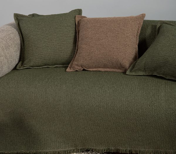 ΡΙΧΤΑΡΙ ΤΡΙΘΕΣΙΟΥ ΚΑΝΑΠΕ BROOKLYN 25 170X300 NEF-NEF HOMEWARE GREEN - Image 2