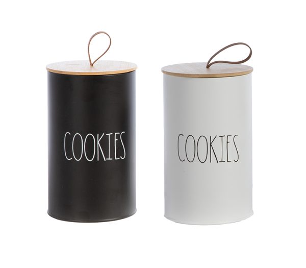 ΔΟΧΕΙΟ ΓΙΑ ΜΠΙΣΚΟΤΑ COOKIES 12Χ12Χ20 NEF-NEF HOMEWARE BLACK - Image 3