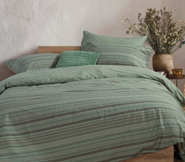 ΣΕΤ ΣΕΝΤΟΝΙΑ 3ΤΜΧ ΜΟΝΑ DEGREE 2X(170X270)+1X(52X72)  NEF-NEF HOMEWARE GREEN