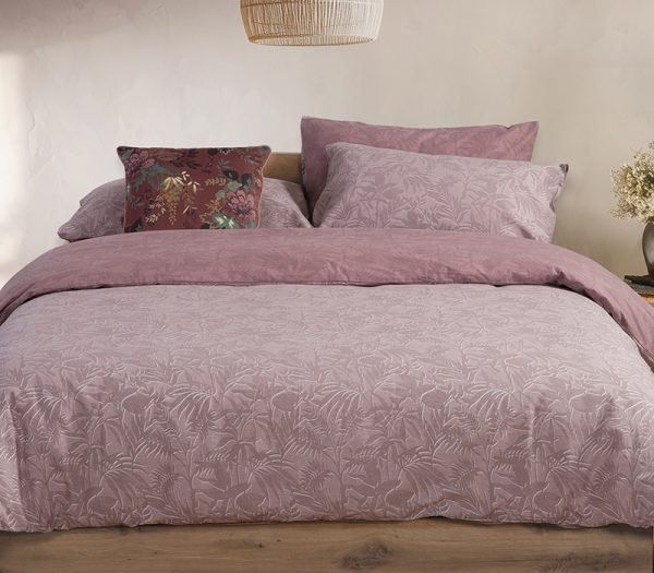 ΣΕΤ ΣΕΝΤΟΝΙΑ 4ΤΜΧ KING SIZE DAZIER ΜΕ ΛΑΣΤΙΧΟ 1Χ(270Χ270)+1X(180X200+35)+2Χ(52Χ72) NEF-NEF HOMEWARE MAUVE
