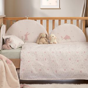 ΒΡΕΦΙΚΟ ΣΕΤ ΣΕΝΤΟΝΙΑ 3ΤΜΧ    ΚΟΥΝΙΑΣ COUNTRY BUNNY  2X(120X170)+1X(30X40) NEF-NEF HOMEWARE ECRU/MINT