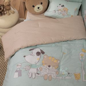 ΒΡΕΦΙΚΟ ΠΑΠΛΩΜΑ LIFE IN THE CITY 110Χ140 NEF-NEF HOMEWARE AQUA