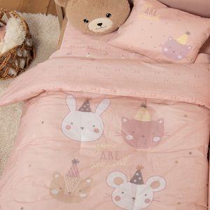 ΒΡΕΦΙΚΟ ΠΑΠΛΩΜΑ SPECIAL PARTY 110Χ140 NEF-NEF HOMEWARE PINK