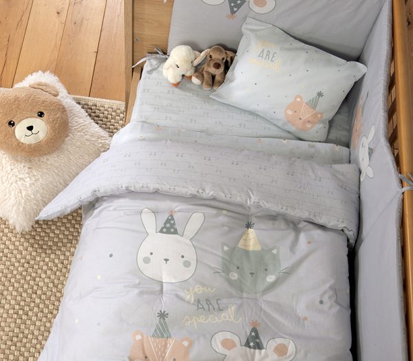 ΒΡΕΦΙΚΟ ΠΑΠΛΩΜΑ SPECIAL PARTY 110Χ140 NEF-NEF HOMEWARE BLUE