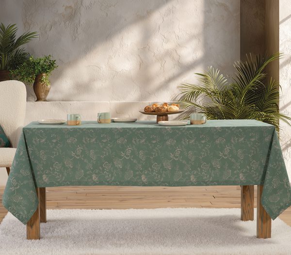ΤΡΑΠΕΖΟΜΑΝΤΗΛΟ CARENA 140X140 NEF-NEF HOMEWARE GREEN