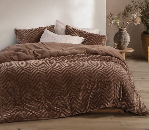 ΣΕΤ ΠΑΠΛΩΜΑΤΟΘΗΚΗ 2ΤΜΧ ΜΟΝΗ CARMEN 160X220+1X(50X70) NEF-NEF HOMEWARE MOCCA