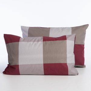 ΜΑΞΙΛΑΡΟΘΗΚΗ CASUAL CHECK 52Χ72 NEF-NEF HOMEWARE BORDO