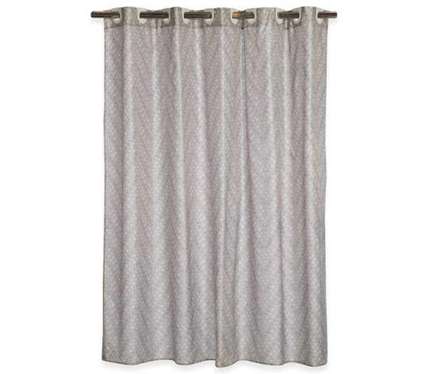 ΚΟΥΡΤΙΝΑ ΜΠΑΝΙΟΥ FONTESTE 180X180 NEF-NEF HOMEWARE SILVER