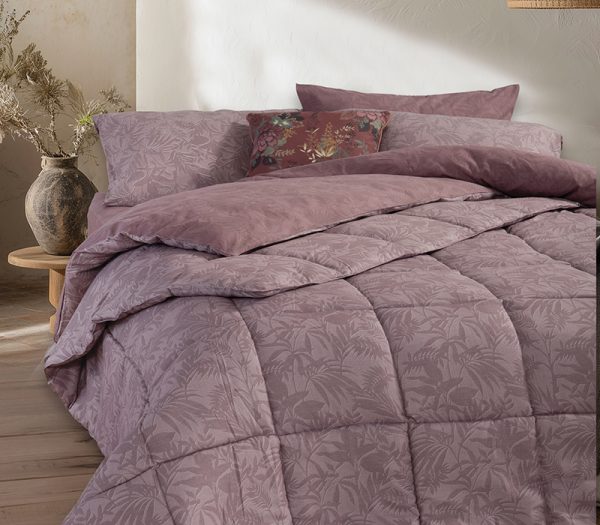 ΠΑΠΛΩΜΑ ΥΠΕΡΔΙΠΛΟ DAZIER 240X220 NEF-NEF HOMEWARE MAUVE